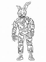 Fnaf Spring Bonnie Coloring Pages sketch template