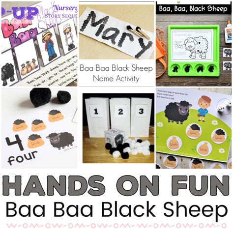 Hands-On Baa Baa Black Sheep Activities | Homeschool Preschool