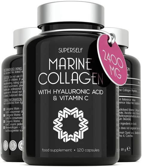 Buy Marine Collagen s 2400mg - Collagen s with Hyaluronic & C - High Strength Collagen ...