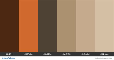 Bedroom colors palette #4c2711, #d06a2e, #4e4234 - ColorsWall
