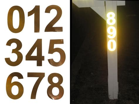 Reflective Address Numbers: Great for Curbside Mailboxes! - All Bright Ideas Reflective Gear ...