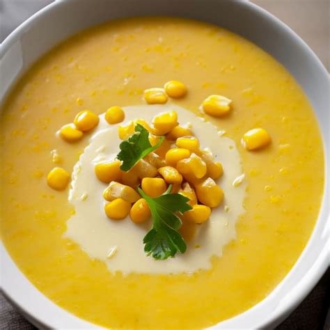 20-Minutes Creamy Corn Soup Recipe With Aromatic Herbs - Soup Chick