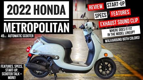 2022 Honda Metropolitan 49cc Scooter Review of Specs & Features ...