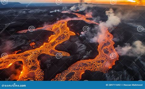 Lava Flows from Mount Fagradalsfjall in Iceland: a Spectacular Aerial ...