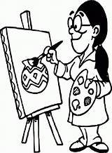 Artist To Color Coloring Page  Free Printable Pages For Kids sketch template
