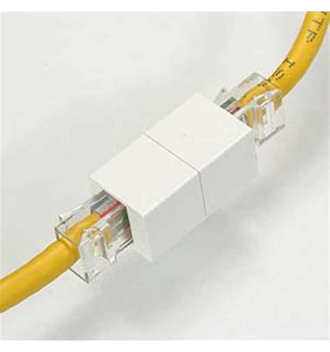 Cat6 RJ45 Inline Coupler White - Cables4sure