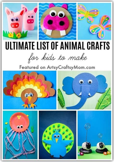 Ultimate List of Animal Crafts for World Animal Day | Animal crafts, Pet day, Animal crafts for kids