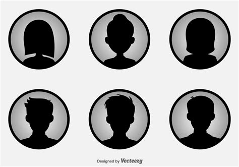 Headshot Vector Icons 141569 Vector Art at Vecteezy