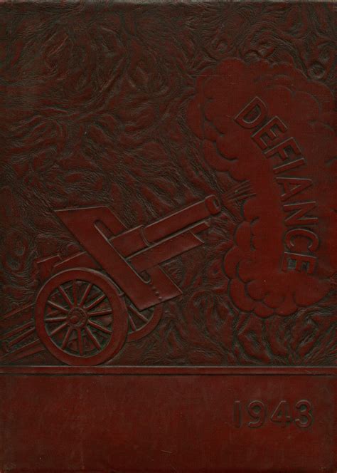 1943 yearbook from Defiance High School from Defiance, Ohio for sale