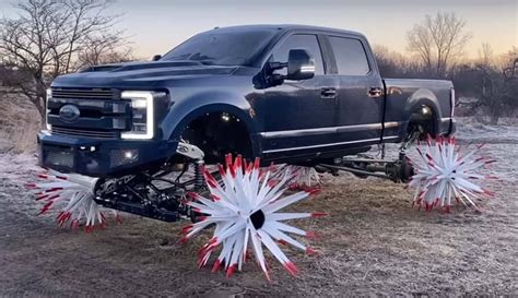 WhistlinDiesel's 2017 Ford F-350 With Spiky Wheels: You Gotta See This