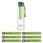 Buy Cello Detox Fruit & Tea Infuser Glass Water Bottle - Leak Proof ...