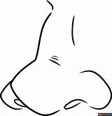 Cartoon Nose Coloring Page  Easy Drawing Guides sketch template