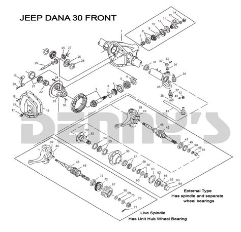 38 dana 44 front axle parts diagram - Diagram For You