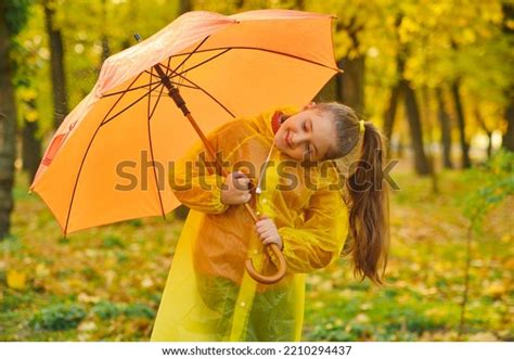 Happy Child Rain Funny Kid Playing Stock Photo 2210294437 | Shutterstock