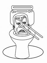 Skibidi Toilet Coloring Pages  Free Printable For Kids sketch template