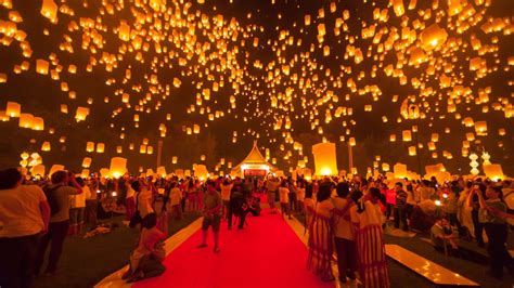 Floating Lantern Festival Ceremony Thailand Wallpapers - Top Free Floating Lantern Festival ...