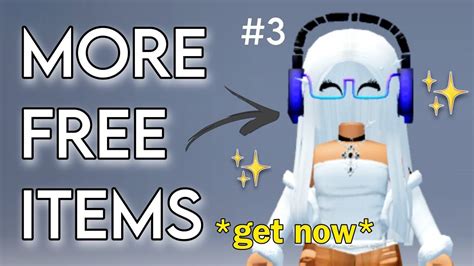 FREE ITEMS IN ROBLOX 2023 - YouTube