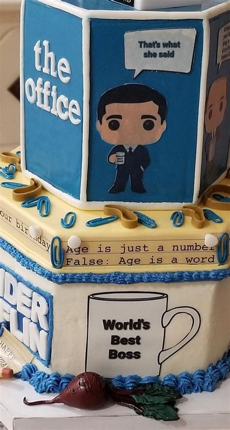 "The Office" themed birthday cake - Cake by - CakesDecor