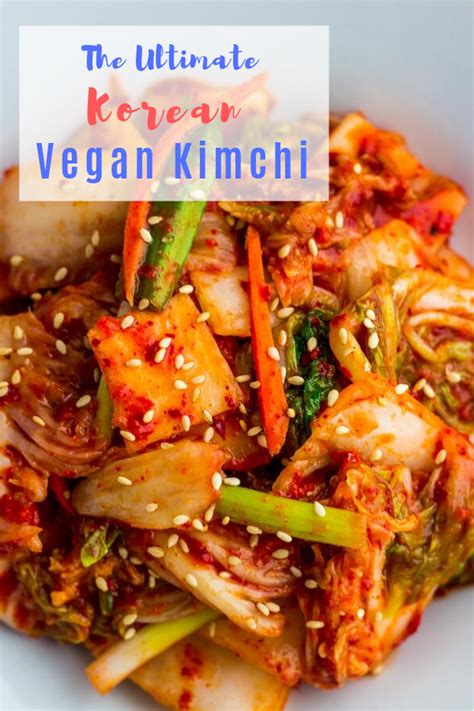 Homemade Korean Vegan Kimchi - My Eclectic Bites | Recipe | Vegan ...