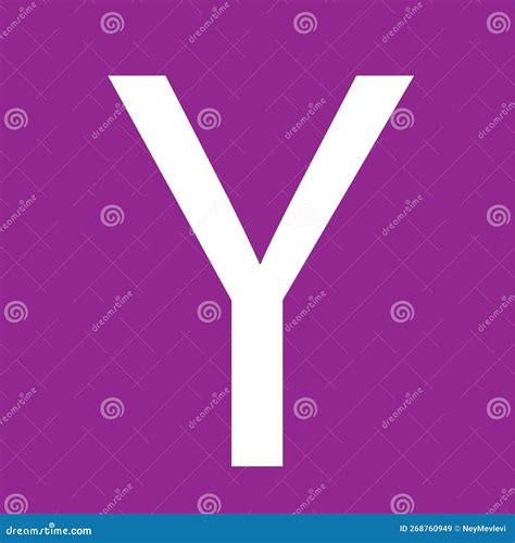 Y Letter on Purple Background Stock Illustration - Illustration of ...