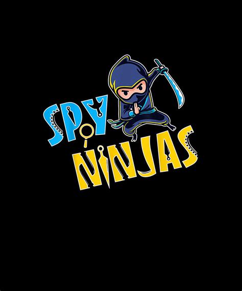 Spy Gaming Ninjas Gamer Funny Drawing by Jone Cread