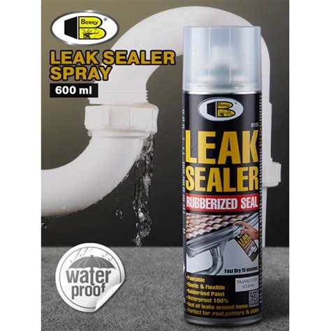 BOSNY Leak Sealer Rubberized Seal Spray B125 600cc / Leakage Stopper / Pipe Leaking Remedy ...