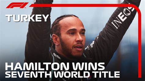 Lewis Hamilton Celebrates Winning His SEVENTH World Title | 2020 Turkish Grand Prix - YouTube