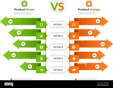 Comparison chart. Infographic table with compare business info products comparison tariff price ...