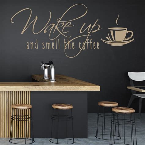 Smell The Coffee Wall Sticker Coffee Wall Art