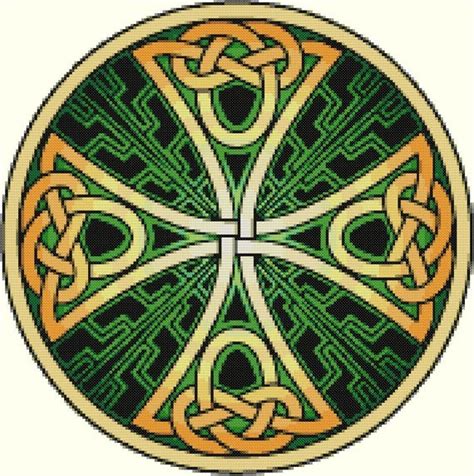 Celtic Knot Cross Cross Stitch Pattern-Irish Ireland