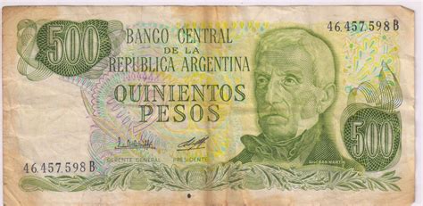 Argentina - 500 pesos used currency note - KB Coins & Currencies