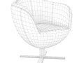 white leather swivel chair 3D Models in Chair 3DExport