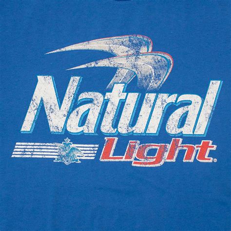 Natural Light Men's Blue Logo T-Shirt