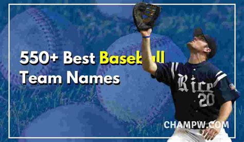 550+ All Time Best Baseball Team Names Ideas