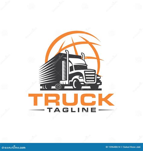 Truck Logo Design Vector Template Stock Vector - Illustration of logo ...