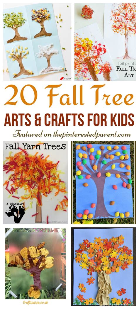 20 Fall Tree Arts & Crafts Ideas For Kids – The Pinterested Parent