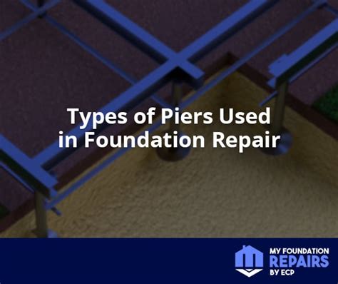 Types of Piers Used in Foundation Repair | My Foundation Repairs