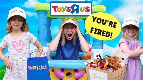 Kids Make SILLY Fake Toys R US Workers !!! - YouTube