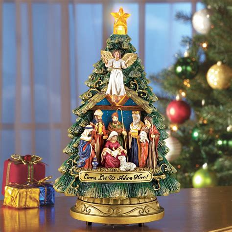 Musical Nativity Scene Christmas Tree | Collections Etc.