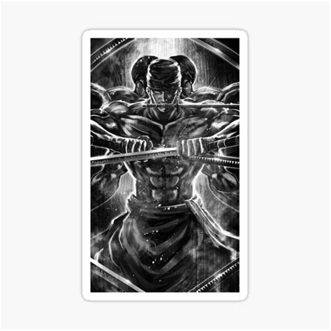 "Roronoa Zoro One Piece" Sticker for Sale by JohnnyRhi | Redbubble