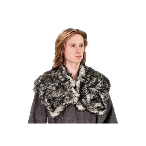 Medieval and Renaissance Store - Wolf Fur Mantle - Faux Fur