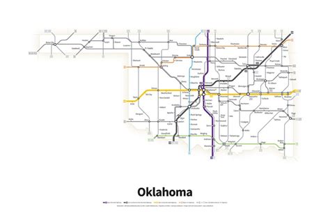 Highways of the USA – Oklahoma – Transit Maps Store