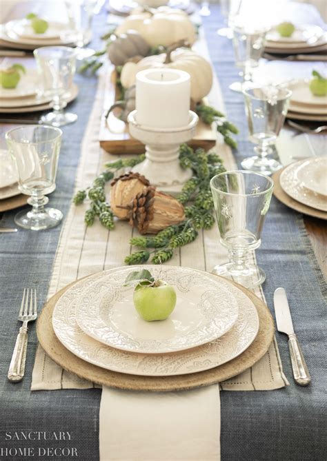 Ideas For Setting A Neutral Fall Table - Sanctuary Home Decor