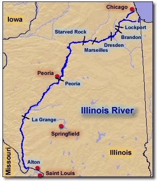 Illinois river map | Illinois river, Map, Mackinaw