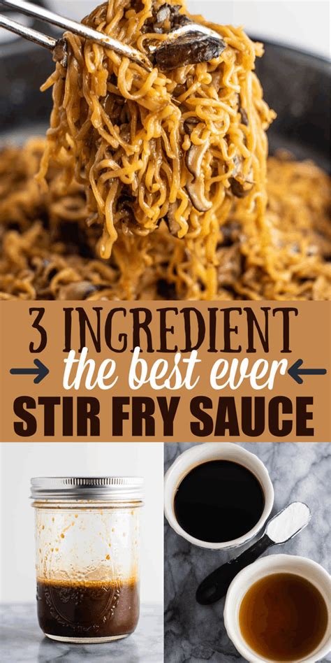 the easiest homemade sauce ever!! just sesame oil, soy sauce, and cornstarch make the best stir ...
