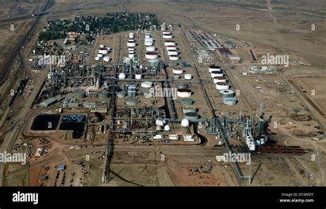 aerial photograph Sinclair Oil Refinery, Sinclair, Wyoming Stock Photo - Alamy