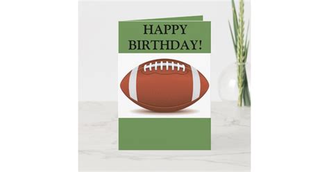 Happy Birthday Football Card | Zazzle.com