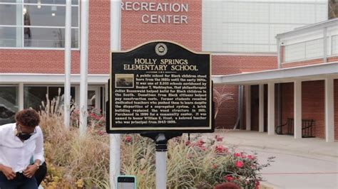 Historic marker now stands at the site of former Holly Springs school for Black children - ABC11 ...