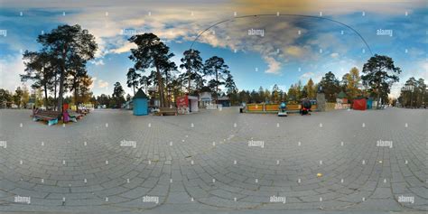 360° view of Chelyabinsk, attractions at Gagarin park - Alamy