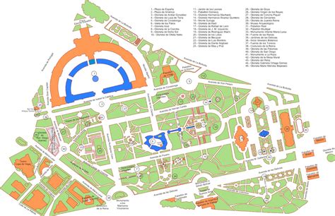 Babyeasytravel: Plano del Parque de María Luisa